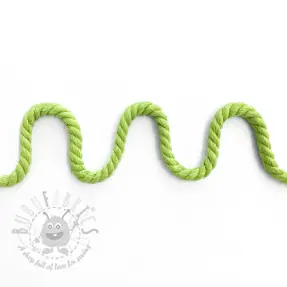 Puuvillanyöri kierretty 8 mm lime