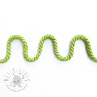Puuvillanyöri kierretty 8 mm lime