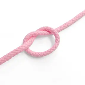 Bavlnená šnúra 5 mm pink