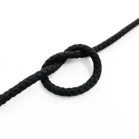 Bavlnená šnúra 5 mm black