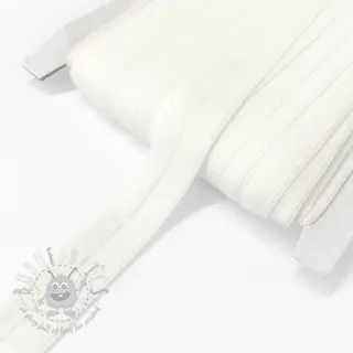 Reunustuskuminauha matta 20 mm RIB off white
