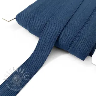 Reunustuskuminauha matta 20 mm RIB dark blue