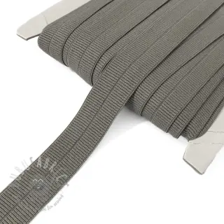 Reunustuskuminauha matta 20 mm RIB dark taupe