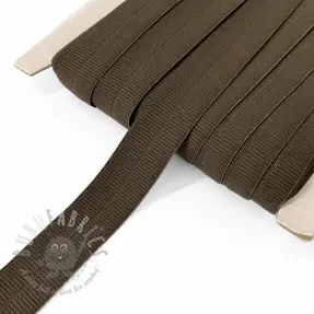 Reunustuskuminauha matta 20 mm RIB choco