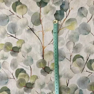 Dekoračná látka Linenlook Eucalyptus boho leaf digital print