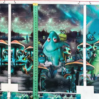 Dekoračná látka KIDS BACKPACK Dragon crew PANEL