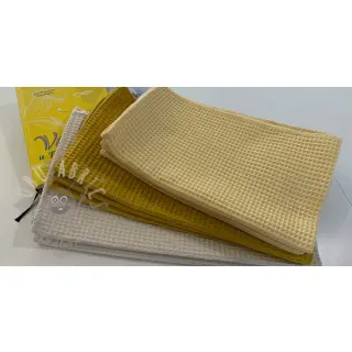 Puuvilla vohvelisidoksella light beige