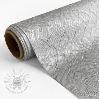 Tekonahka SNAKE blanc argent