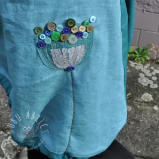 Esipesty pellava teal