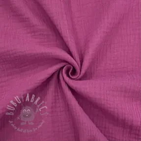 Kaksinkertainen harsokangas/musliini cerise ORGANIC