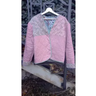 Ľan predpraný mauve