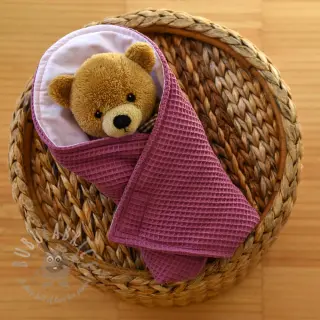 Puuvilla vohvelisidoksella mauve