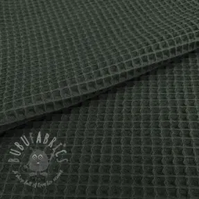 Puuvilla vohvelisidoksella army green