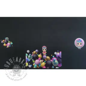 Collegekangas Doll black PANEL digital print 2. laatuluokka