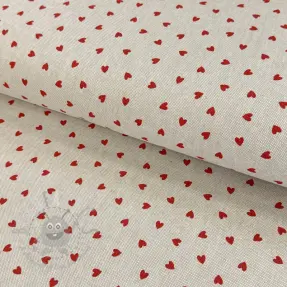 Sisustuskangas Linenlook Little love heart