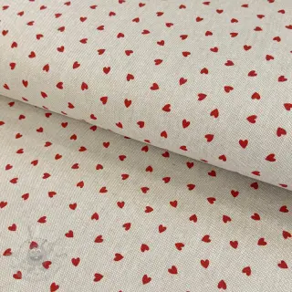Sisustuskangas Linenlook Little love heart