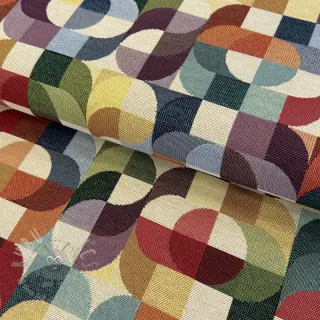 Sisustuskangas GOBELIN PREMIUM Graphic retro shapes