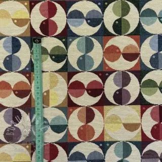 Sisustuskangas GOBELIN PREMIUM Graphic square circle