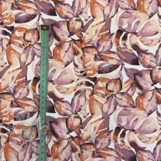Sisustuskangas Colourable leaves purple digital print