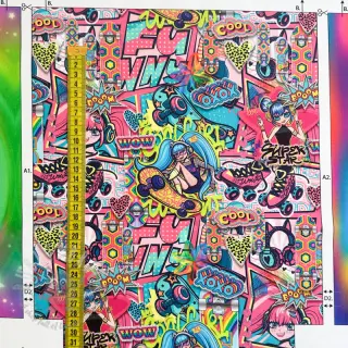 Sisustuskangas KIDS BACKPACK Supergirl PANEL