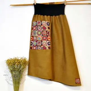 Esipesty pellava mustard