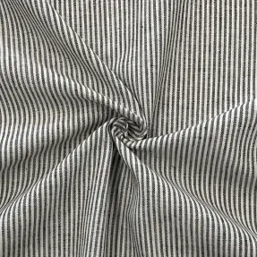 Ľan s bavlnou Lira medium stripe black