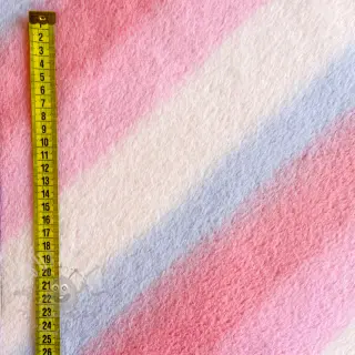 Tekoturkis Rainbow diagonal stripe