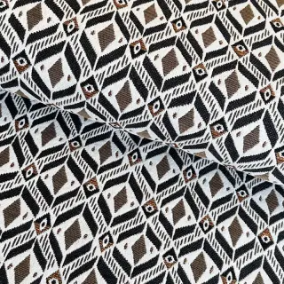 Dekoračná látka jacquard MOANA allover taupe