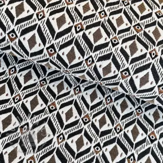 Sisustuskangas jacquard MOANA allover taupe