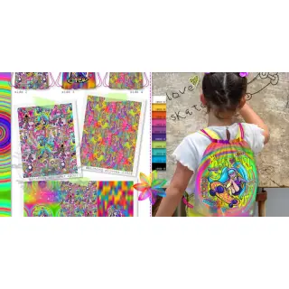 Sisustuskangas KIDS BACKPACK Supergirl PANEL