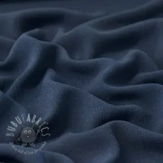 Viskoosi pellavalla CRINCLE navy