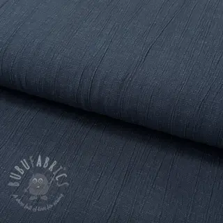 Viskoosi pellavalla CRINCLE navy