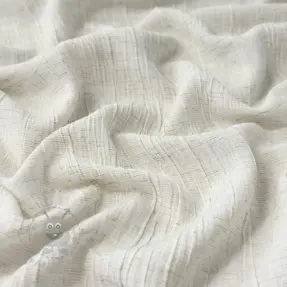 Viskoosi pellavalla CRINCLE off white