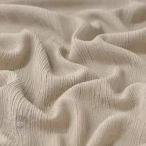 Viskoosi pellavalla CRINCLE beige