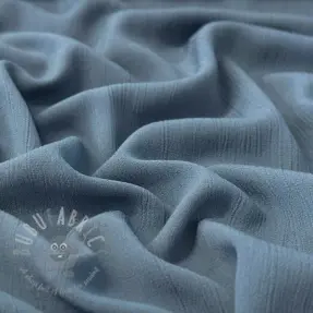 Viskoosi pellavalla CRINCLE blue shadow