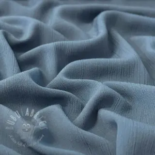 Viskoosi pellavalla CRINCLE blue shadow
