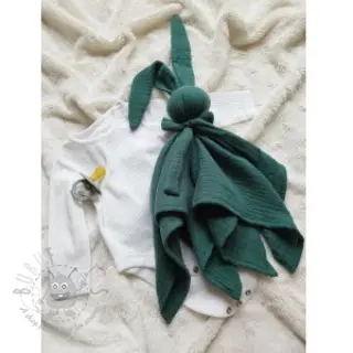 Kaksinkertainen harsokangas/musliini old green