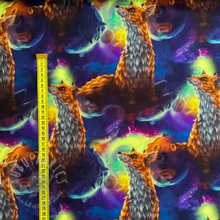 Collegekangas Fantasy fox digital print