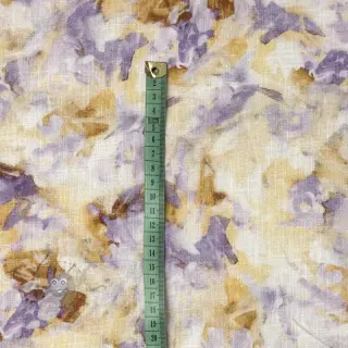 Pellava puuvillalla Abstract aquarel smudge digital print