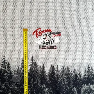 Collegekangas Redwood black PANEL digital print