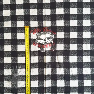 Collegekangas Redwood black PANEL digital print