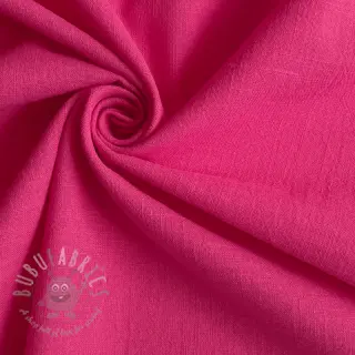 Puuvillakangas pellavalla fuchsia