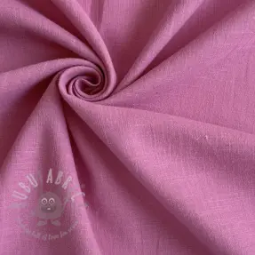 Puuvillakangas pellavalla dark pink