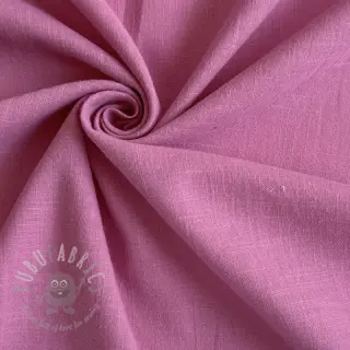 Puuvillakangas pellavalla dark pink