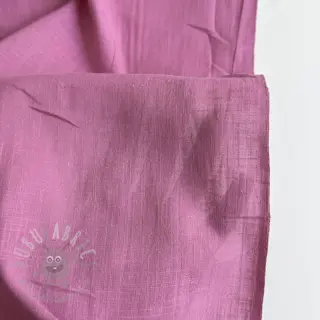 Puuvillakangas pellavalla dark pink