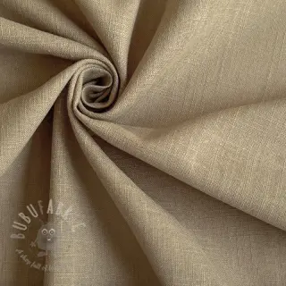 Puuvillakangas pellavalla taupe