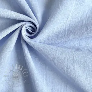 Puuvillakangas pellavalla light blue