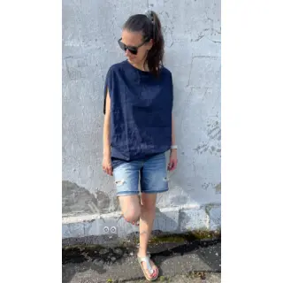 Esipesty pellava 170 g navy