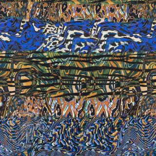 Viskoosi Dimulti dark blue digital print