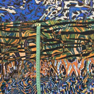 Viskoosi Dimulti dark blue digital print